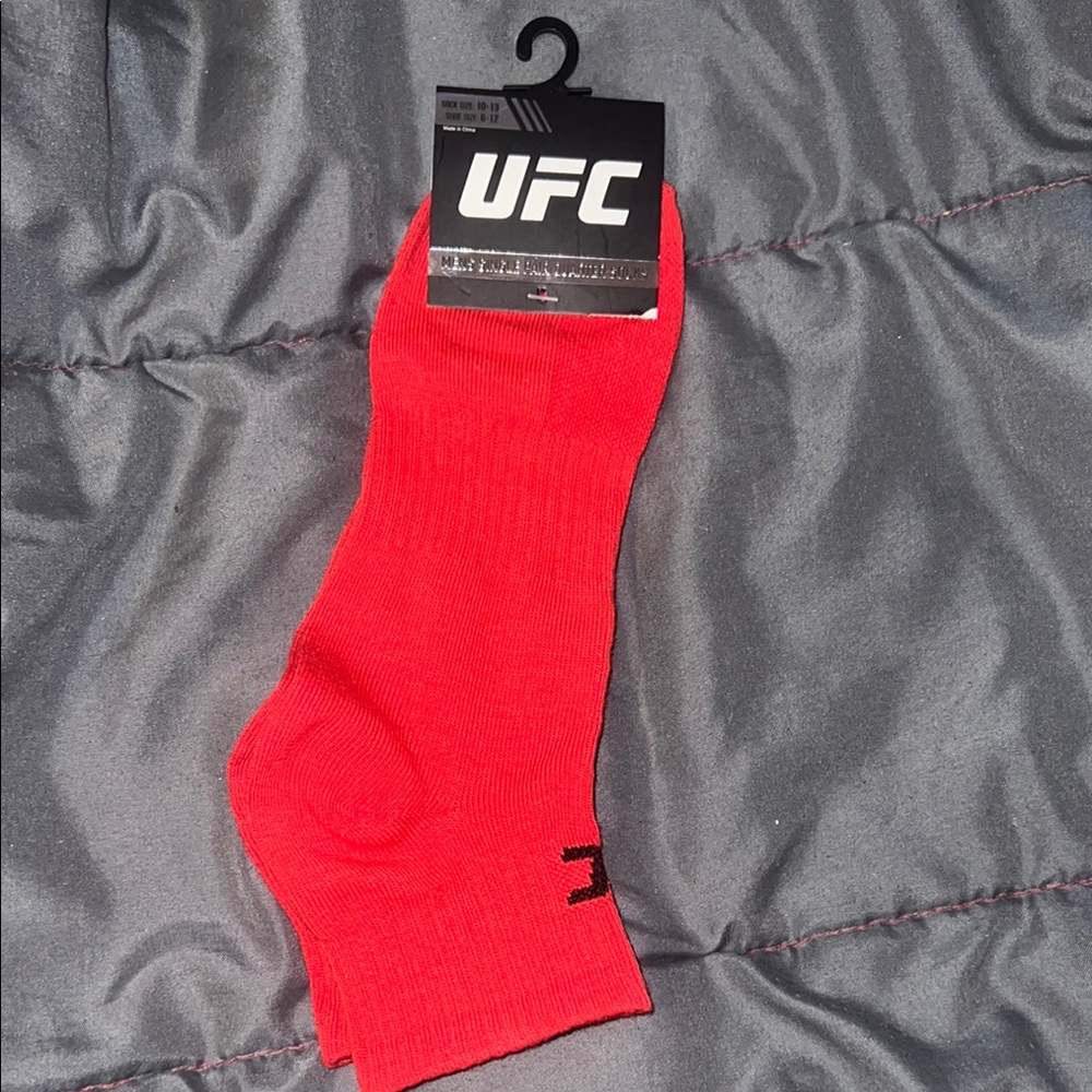 UFC Red Athletic Socks
